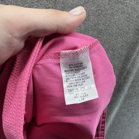 Izod XFG Shorts Womens 14 Pink Golf Chino Stretch Flat Front Pockets Casual - Picture 9 of 10